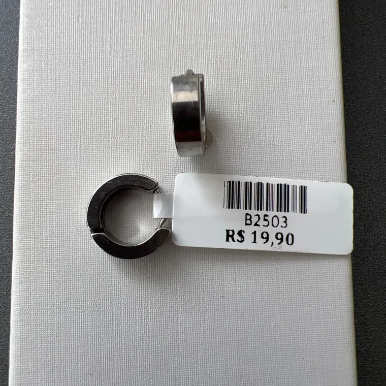 BRINCO MASC ARGOLA AÇO QUAD BRINCO MASC ARGOLA AÇO QUAD