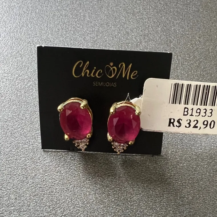 BRINCO PEDRA RED BRINCO PEDRA RED