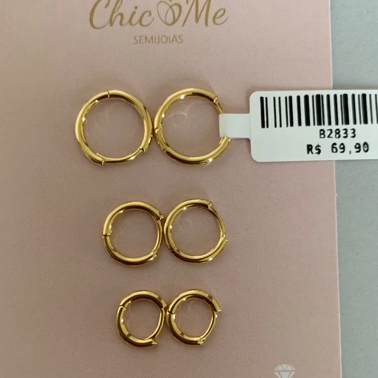 BRINCO TRIO ARGOLAS BRINCO TRIO ARGOLAS