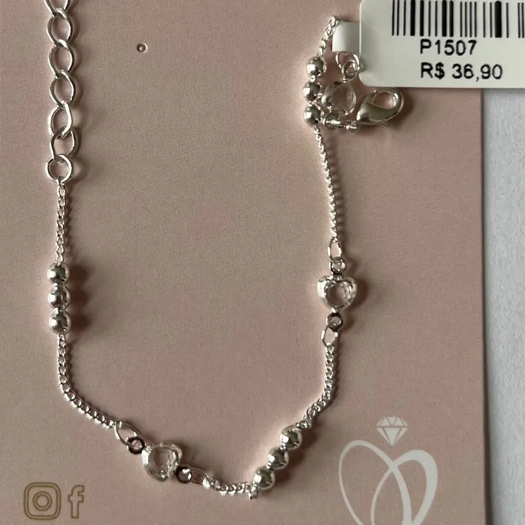 PULSEIRA BOLINHAS CORAÇÃO PULSEIRA BOLINHAS CORAÇÃO