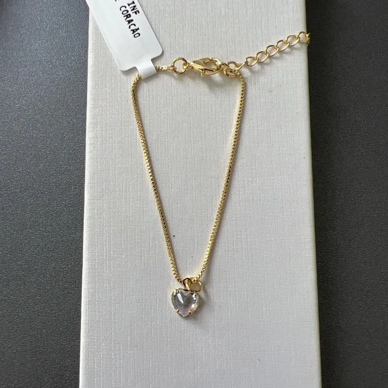 PULSEIRA INF PINGENTE CORAÇÃO PULSEIRA INF PINGENTE CORAÇÃO