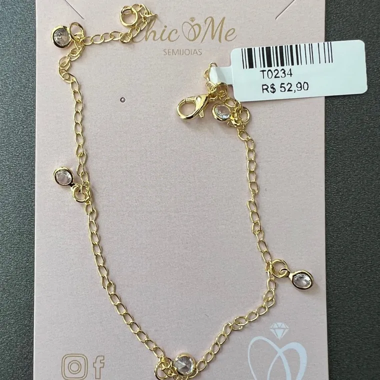 TORNOZELEIRA CRISTAL