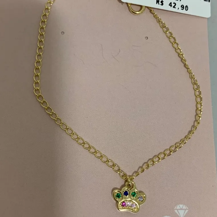 TORNOZELEIRA PATINHA ZIRCONIA TORNOZELEIRA PATINHA ZIRCONIA