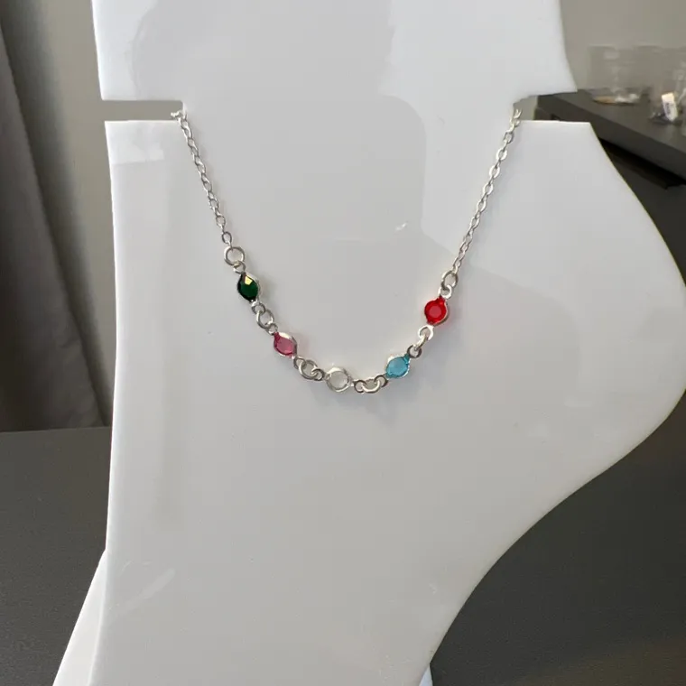 TORNOZELEIRA PEDRAS COLOR