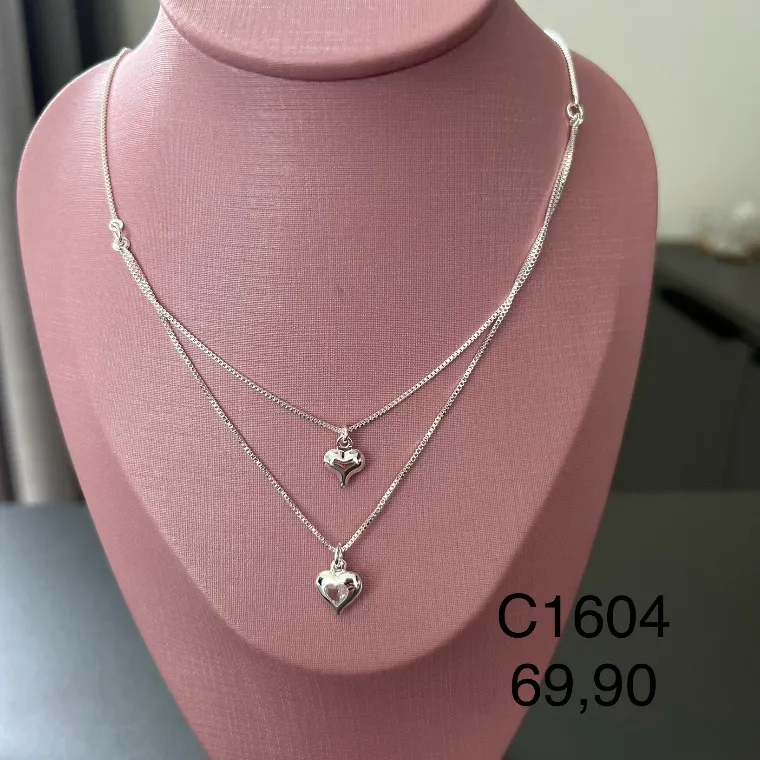 COLAR DUPLO CORAÇÃO COLAR DUPLO CORAÇÃO