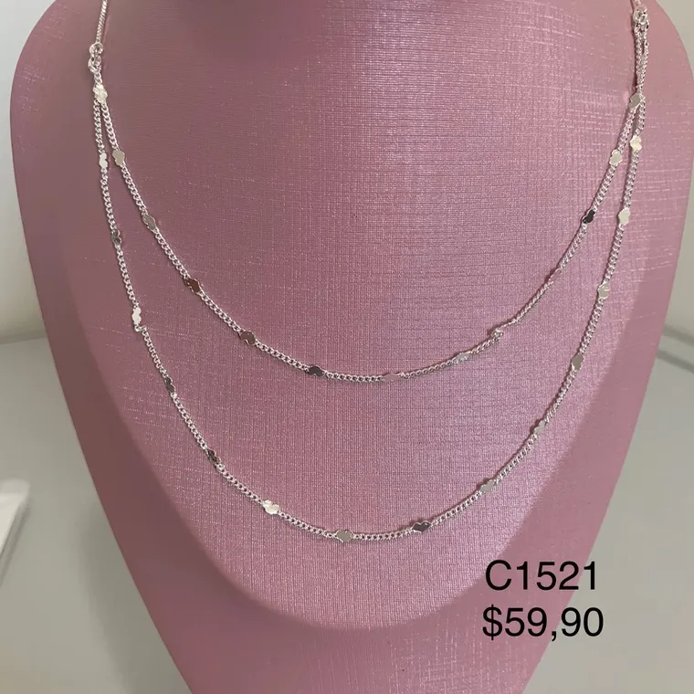 COLAR DUPLO CORAÇÃO COLAR DUPLO CORAÇÃO