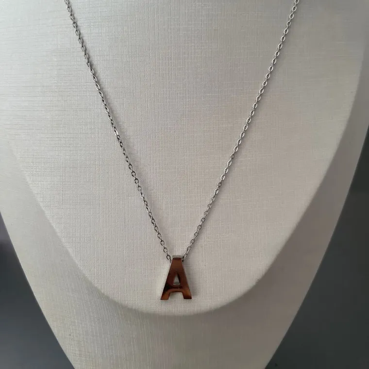 COLAR LETRA AÇO INOX