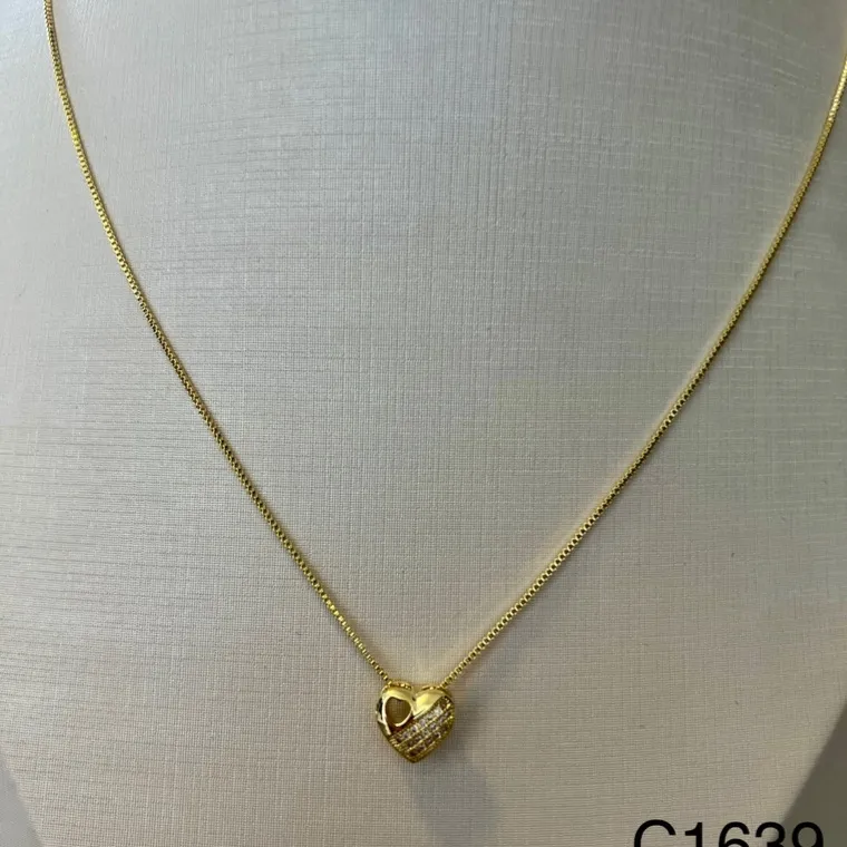 CORRENTE CORAÇÃO ZIRCONIAS CORRENTE CORAÇÃO ZIRCONIAS