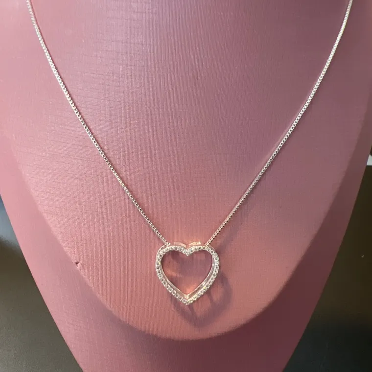 CORRENTE CORAÇÃO ZIRCONIAS CORRENTE CORAÇÃO ZIRCONIAS