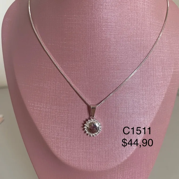 CORRENTE CRUCIFIXO PEDRAS CORRENTE CRUCIFIXO PEDRAS