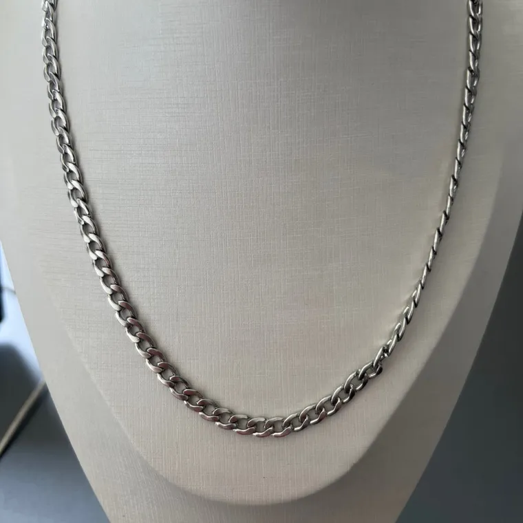 CORRENTE MASC AÇO INOX 60 AA