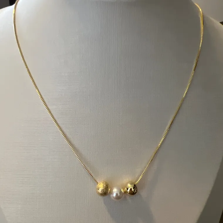 CORRENTE PEROLA BOLAS CORRENTE PEROLA BOLAS