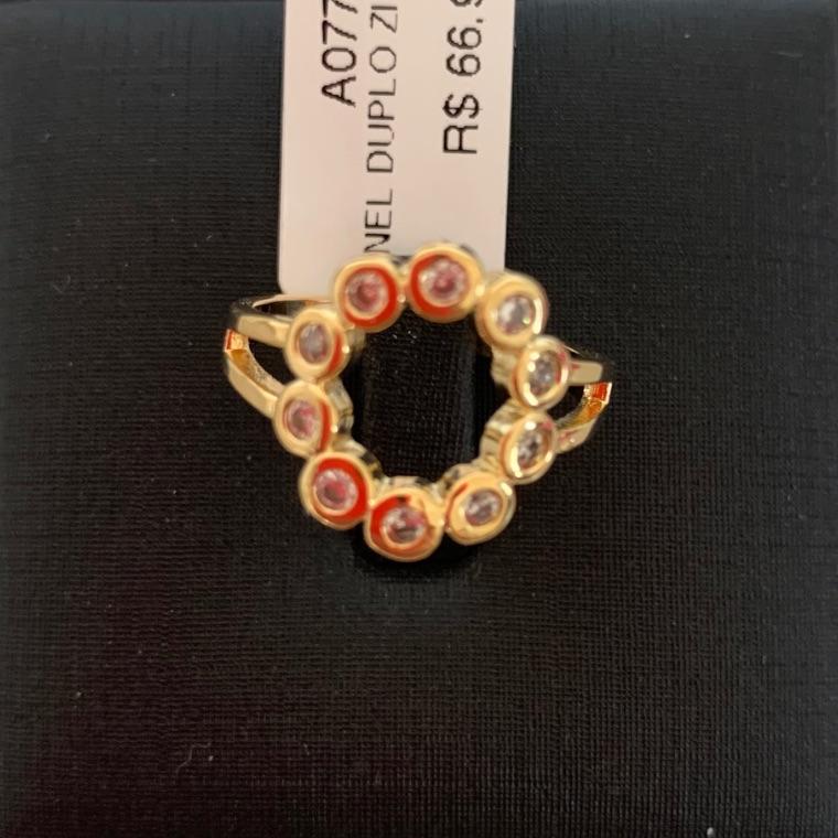 ANEL DUPLO ZIRCONIAS
