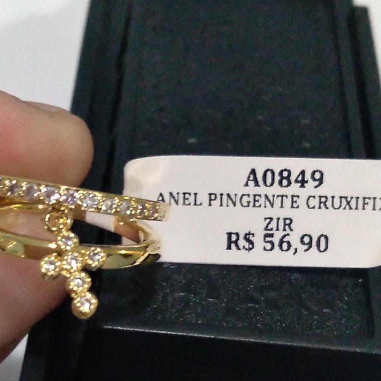 ANEL PINGENTE CRUXIFIXO ZIR