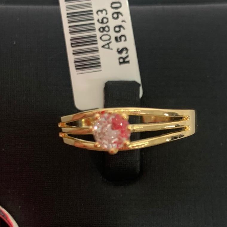 ANEL SOLITARIO TRES FIOS