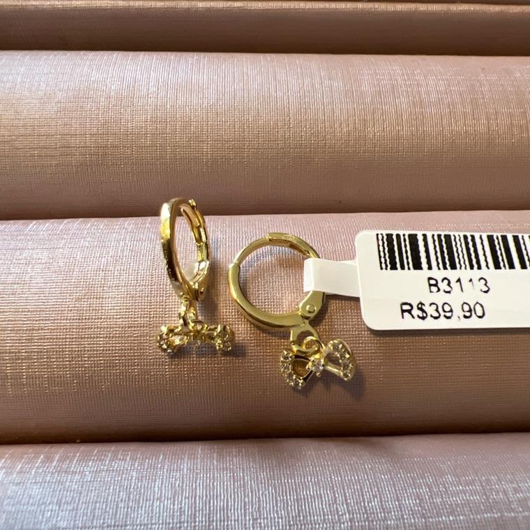 B3113 BRINCO ARGOLINHA LAÇO ZIR
