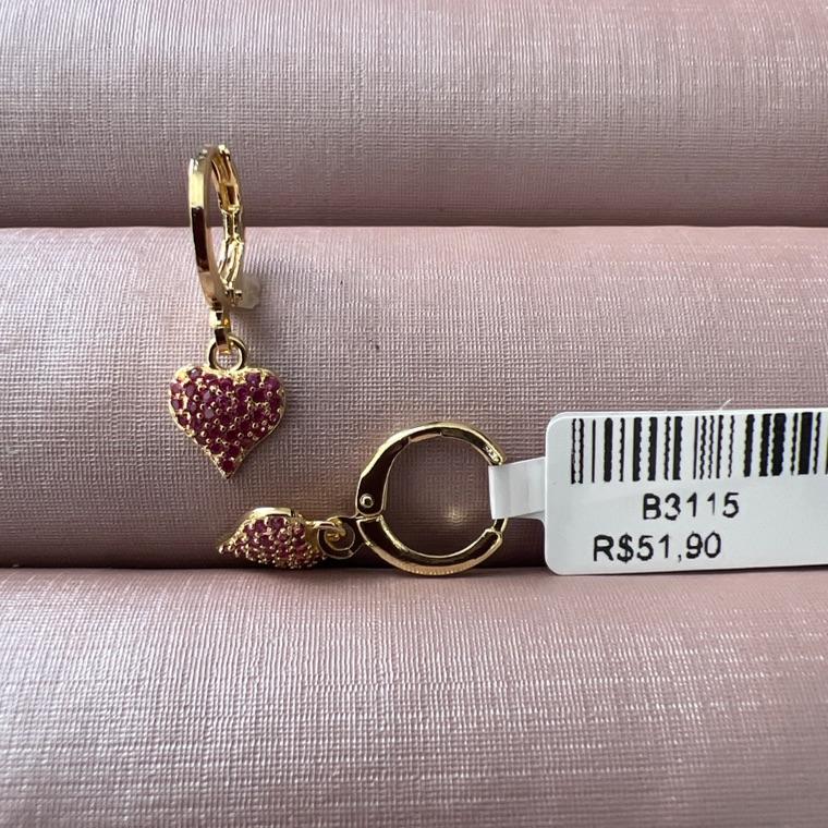 B3115 BRINCO ARGOLINHA CORAÇÃO