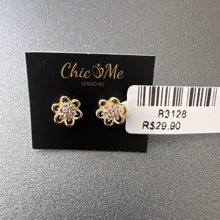 B3128 BRINCO FLORZINHA ZIRCONIAS