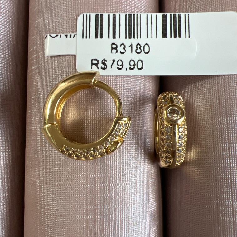 B3180 BRINCO ARGOLA ZIRCONIA DUPLO