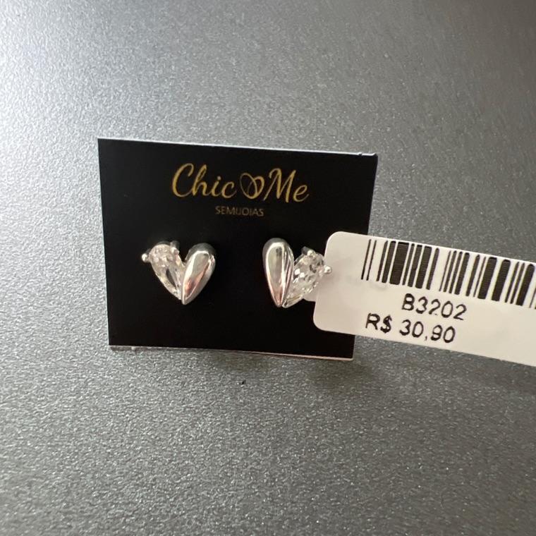 B3202 BRINCO CORAÇÃO ZIRCONIAS