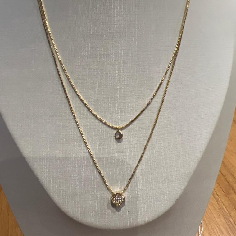 C1708  CORRENTE DUP TREVO ZIRCONIA