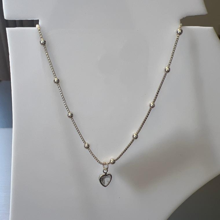 T0253 TORNOZLEIRA BOLINHAS PING CORAÇÃO