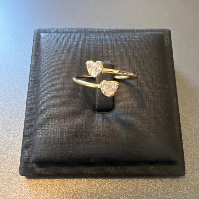 A1009 ANEL DOIS CORAÇÕES