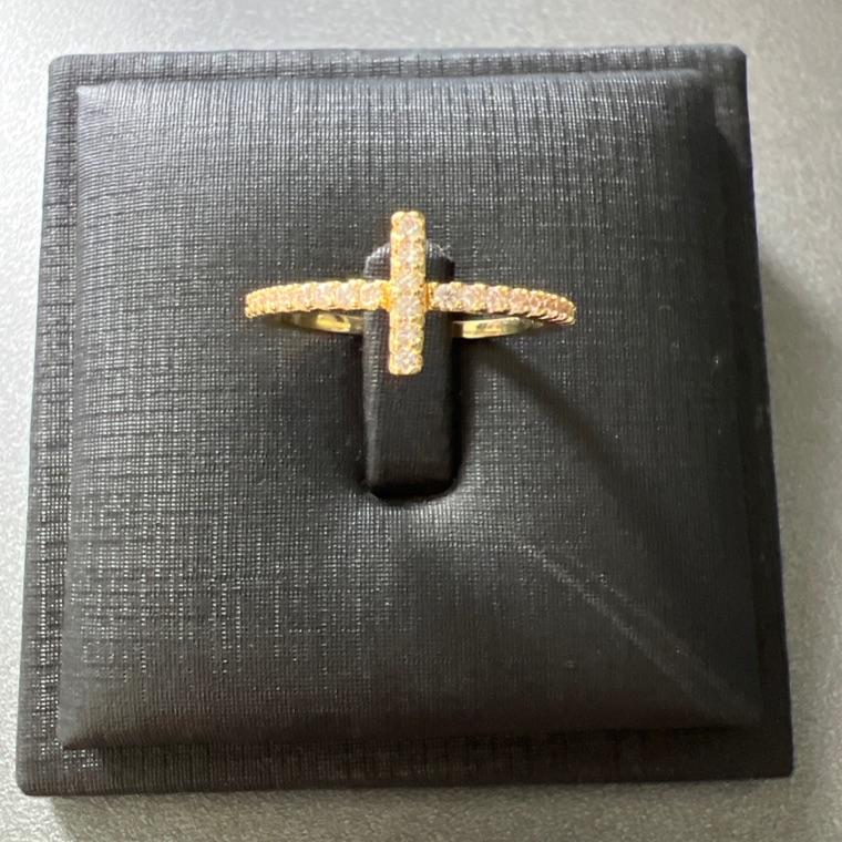 A1040 ANEL CRUCIFIXO ZIRC