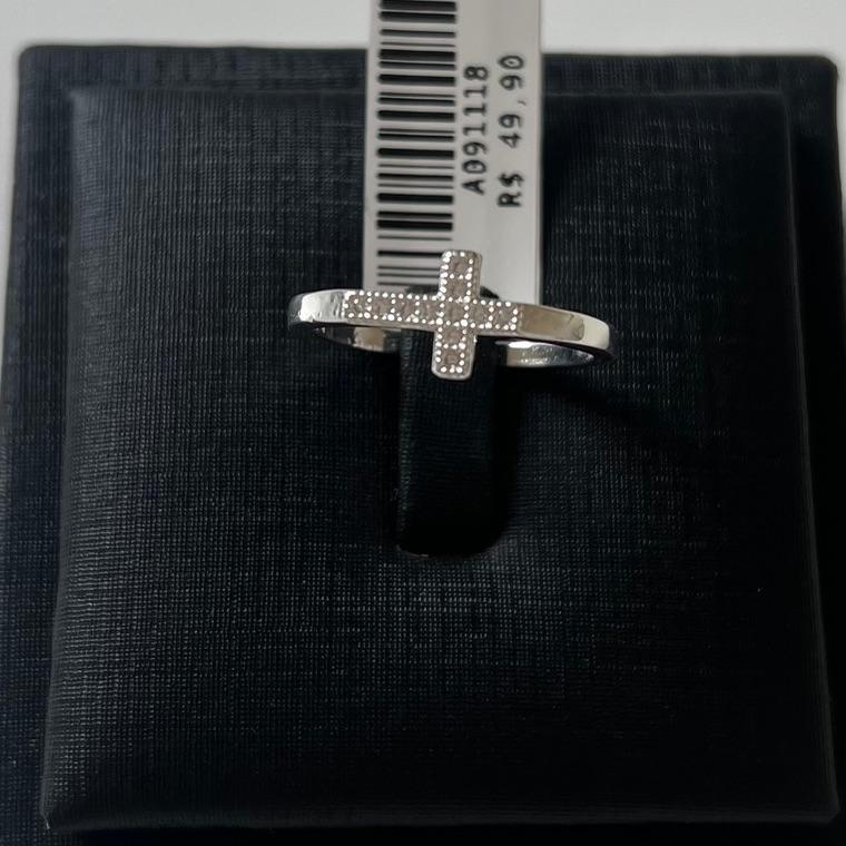 ANEL CRUCIFIXO ZIRCONIAS