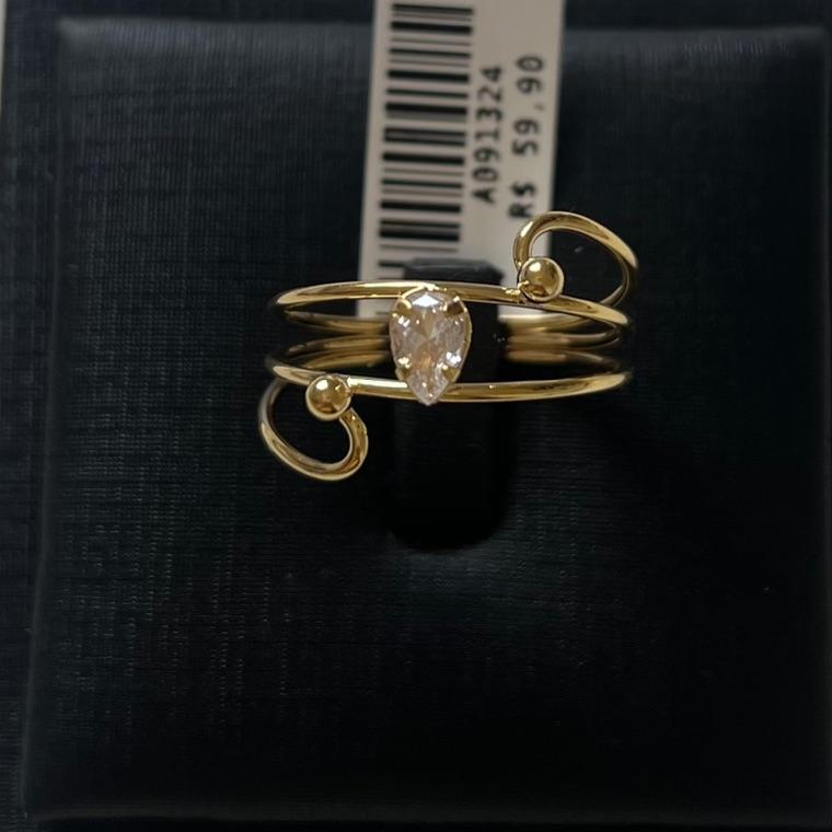 ANEL TRES FIOS PEDRA