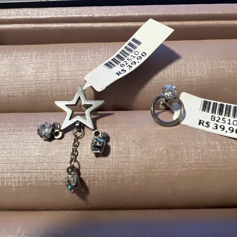 BRINCO PIERCING DIVERSOS ZIRC AÇO