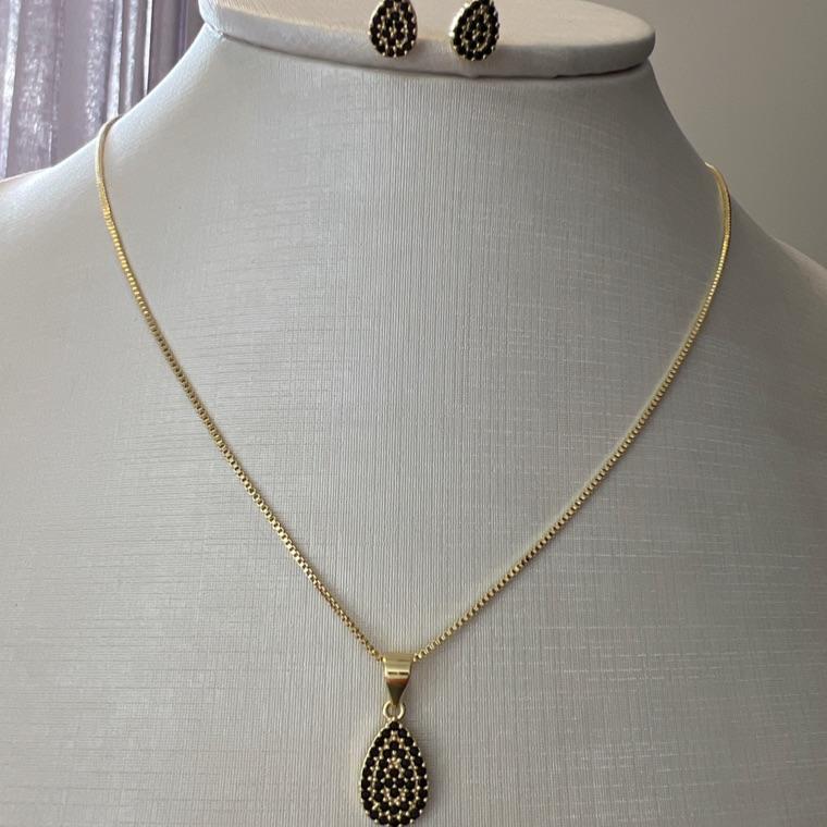 CJ056 CONJUNTO ZIRCONIAS BLACK