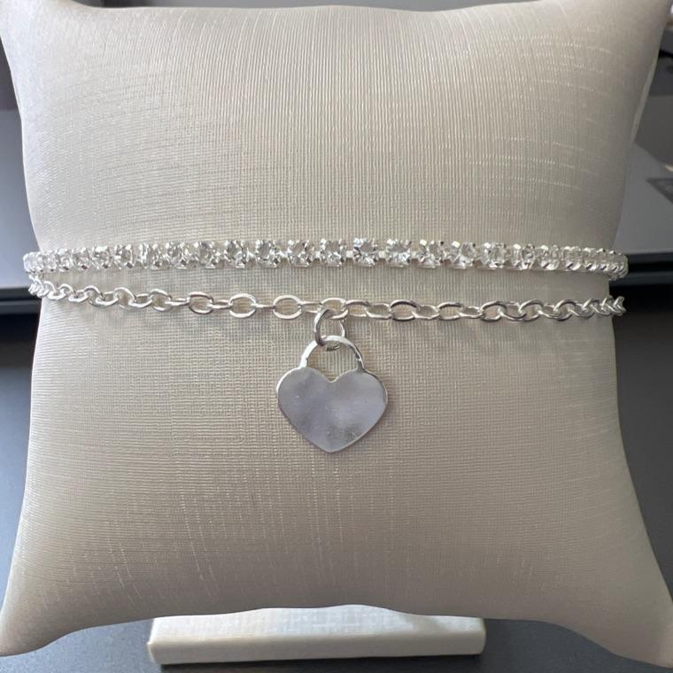 P1772 PULSEIRA DUPLA RIVIERA CORAÇÃO