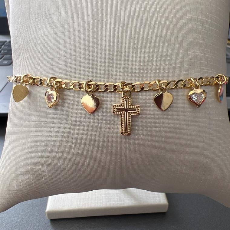 PULSERIA CRUCIFIXO CORAÇÕES