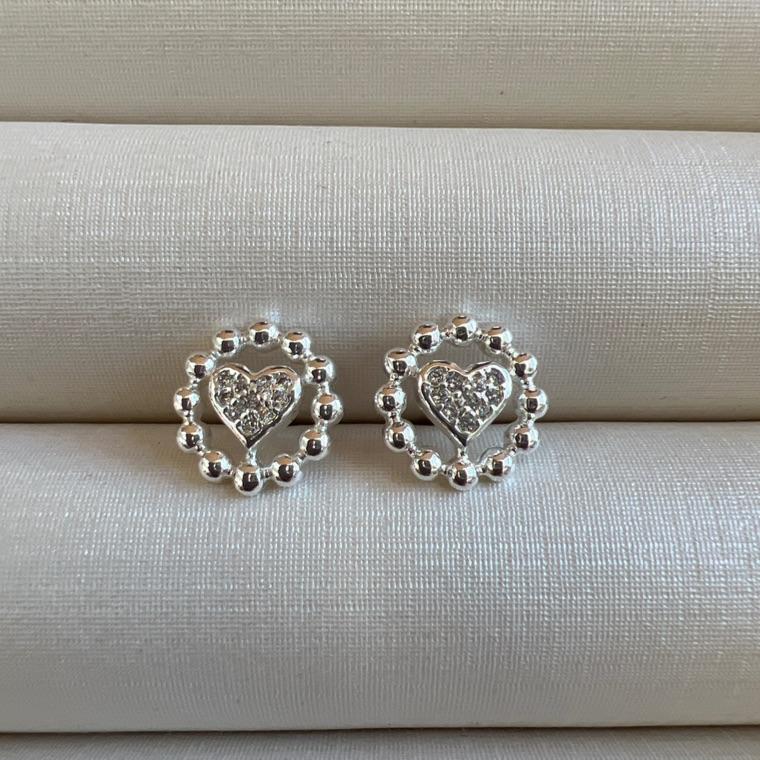 B3269 BRINCO BOLINHAS CORAÇÃO ZIRC