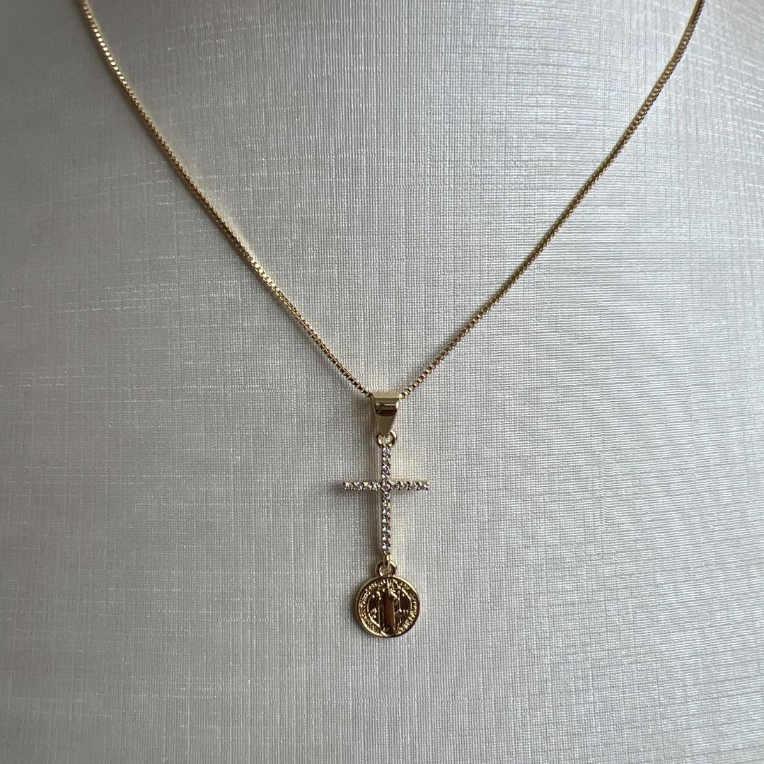 C1835 CORRENTE CRUCIFIXO SÃO BENTO
