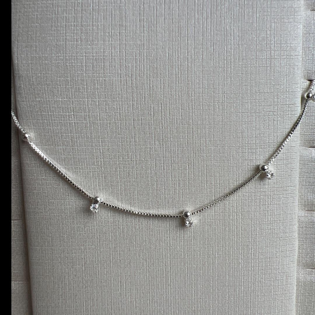 P1856 PULSEIRA BOLINHAS PEDRA ZIRCONIA